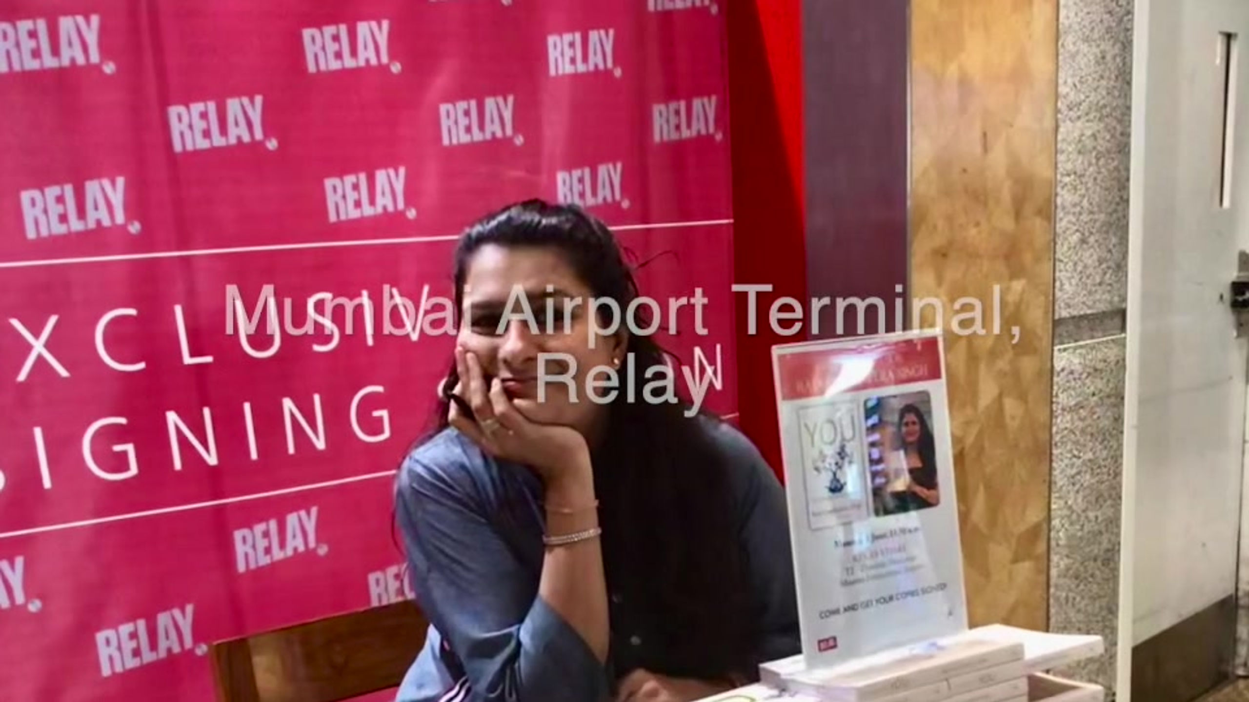 Book Signing - Mumbai Airport Terminal